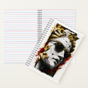 Cuaderno Estatua Cool con Gafas de Sol – Sabiduría Antigua