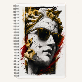 Cuaderno Estatua Cool con Gafas de Sol – Sabiduría Antigua 