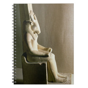 Cuaderno Estatua de dios Montu con la cabeza de un toro, f