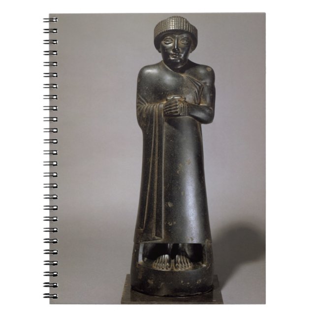 Cuaderno Estatua de Gudea, príncipe de Lagash, Neo-Sumerio, (Frente)