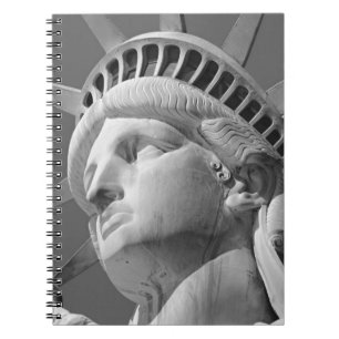 Cuaderno Estatua de la libertad en blanco y negro