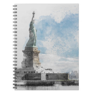 Cuaderno Estatua de la Libertad en Nyc de Manhattan