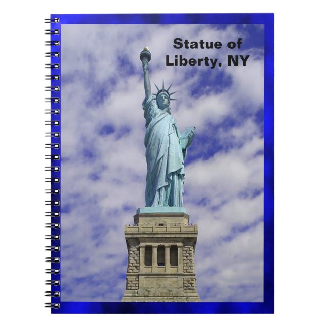 Cuaderno Estatua de la Libertad, Isla Ellis, Nueva York (Frente)