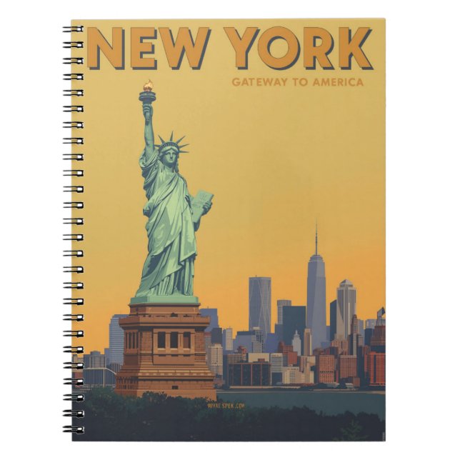 Cuaderno Estatua de la Libertad Viajes en Nueva York (Frente)