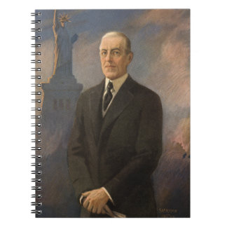 Cuaderno Estatua de la Libertad y Presidente Woodrow Wilson
