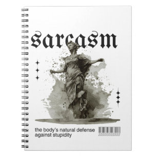 Cuaderno estatua de sarcasmo