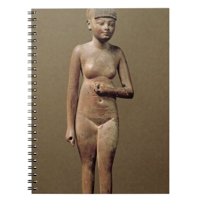Cuaderno Estatua de un chica de criado joven (madera) (Frente)