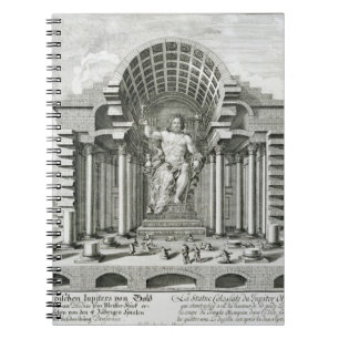 Cuaderno Estatua de Zeus olímpico, hecha por Phidias en el