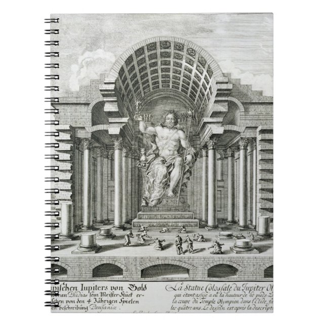 Cuaderno Estatua de Zeus olímpico, hecha por Phidias en el (Frente)