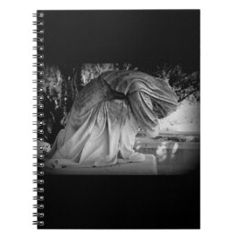 Cuaderno Estatua del dolor en blanco y negro