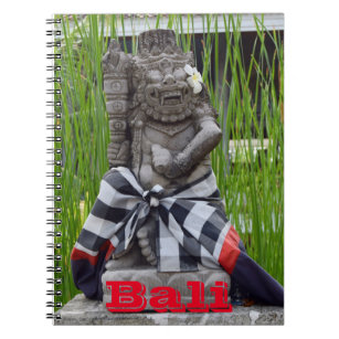 Cuaderno Estatua del templo de Bali