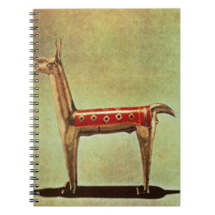 Cuaderno Estatuilla de plata de la llama, de Perú, después