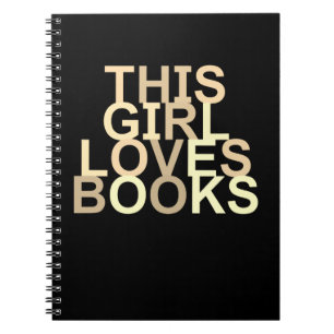Cuaderno Este chica ama los libros