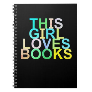 Cuaderno Este chica ama los libros
