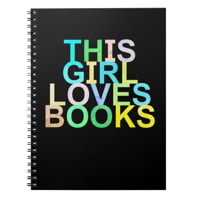 Cuaderno Este chica ama los libros (Frente)