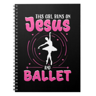 Cuaderno Este Chica Corre Sobre Jesús Y El Baile De Ballet