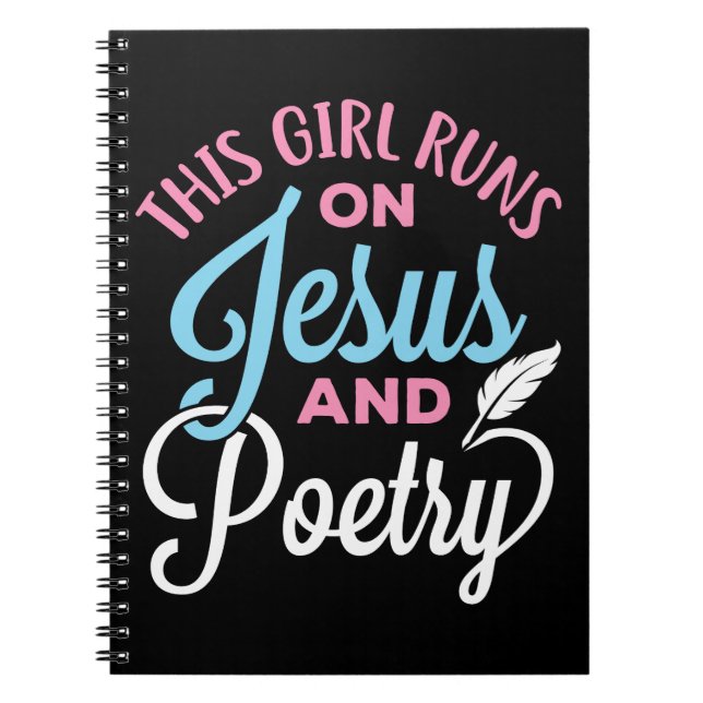 Cuaderno Este Chica se escapa de Jesús y poesía (Frente)