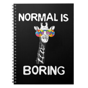 Cuaderno Este divertido diseño gráfico incluye girafa con c