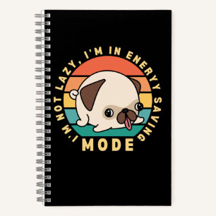 Cuaderno Este divertido diseño presenta un adorable perro p