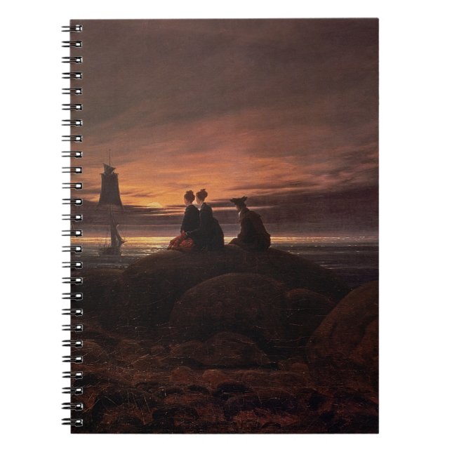 Cuaderno Esté en la luna el levantamiento sobre el mar, (Frente)