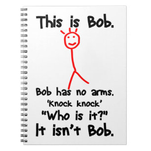 Cuaderno Este es Bob - Chistes Knock Knock - Memes de Bob C