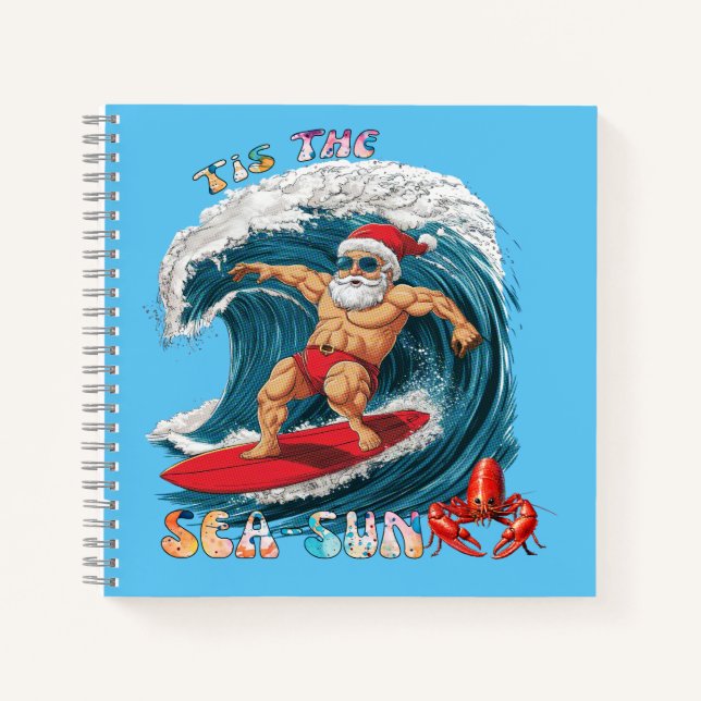 Cuaderno Este es el Sea-Sun - Surfing Santa (Anverso)