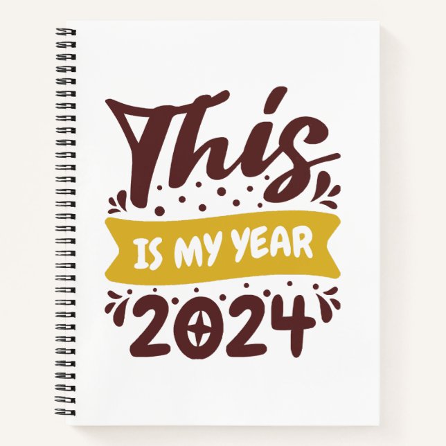 Cuaderno Este es mi año 2024 (Anverso)