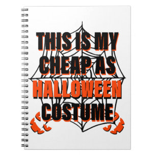 Cuaderno Este es mi disfraz de Halloween tan barato - Hallo