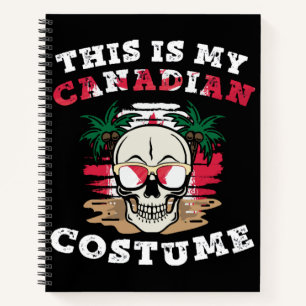 Cuaderno Este es mi disfraz divertido de Halloween canadien