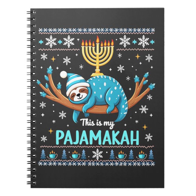 Cuaderno Este es mi suéter feo de los judíos de Pajamakah (Frente)