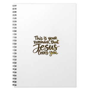 Cuaderno Este es tu recordatorio de que Jesús te ama
