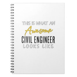 Cuaderno Este es un ingeniero civil increíble