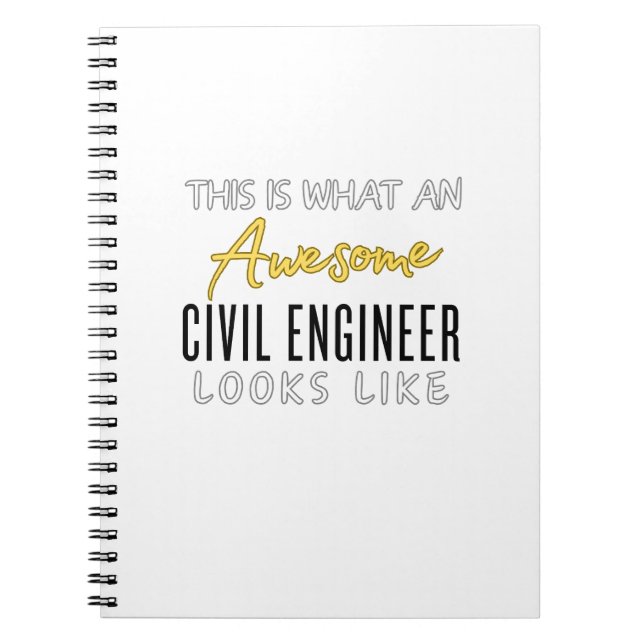 Cuaderno Este es un ingeniero civil increíble (Frente)