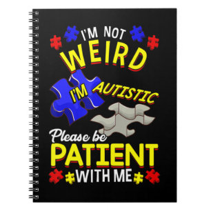 Cuaderno Este lindo diseño de conciencia del autismo es una