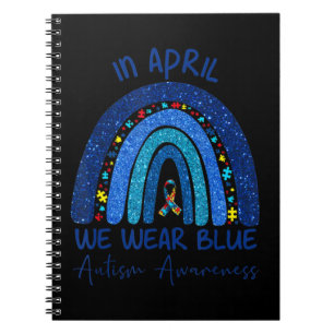 Cuaderno Este muy bonito tejo de autismo arcoiris es perfec