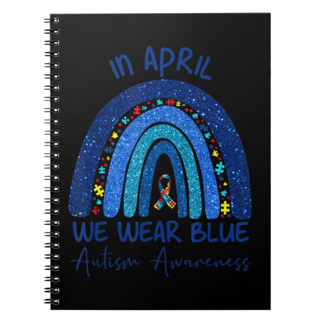 Cuaderno Este muy bonito tejo de autismo arcoiris es perfec (Frente)