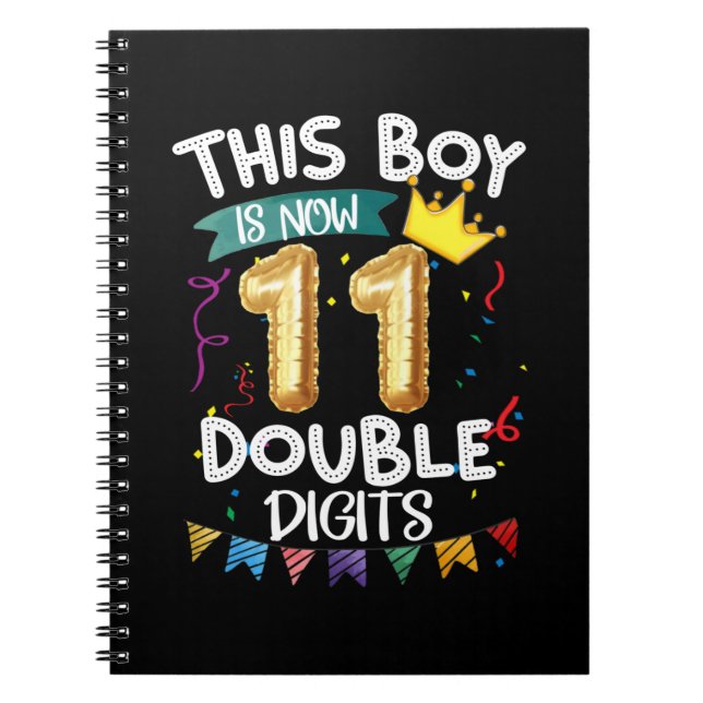 Cuaderno Este Niño Ahora Tiene 11 Dígitos Dobles Nacimiento (Frente)