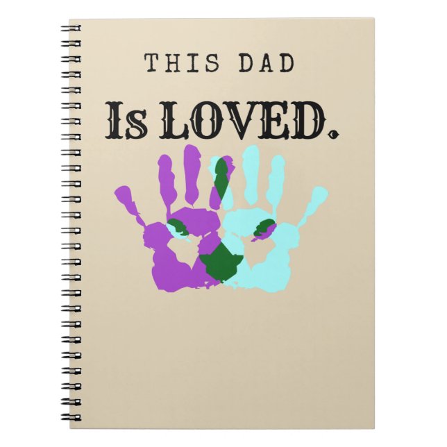 Cuaderno Este papá es regalo espiral amado del papá del (Frente)