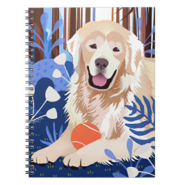 Cuaderno ESTE PORTAL ES VERDADERO DE Golden Retriever