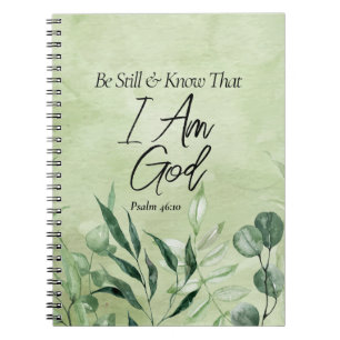 Cuaderno Estén quietos y sepan que Yo soy DIOS