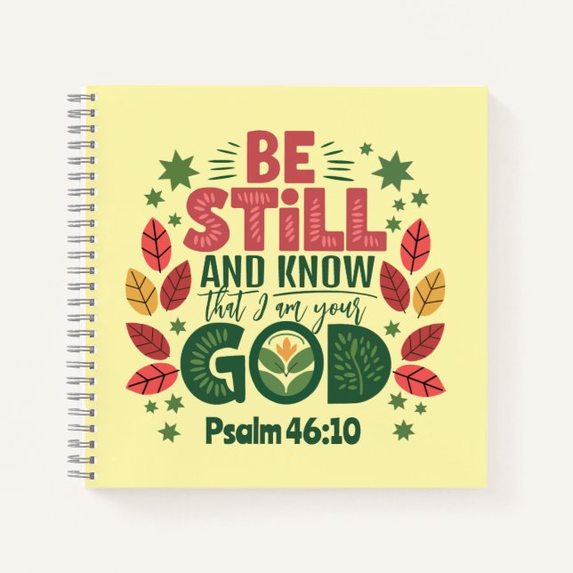 Cuaderno Estén quietos y sepan que yo soy su Dios (Anverso)
