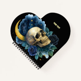 Cuaderno Estética bruja gótica floral de Halloween espeluzn