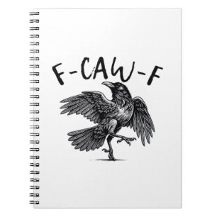 Cuaderno Estética Casual de Cuervo F Caw F Divertida Gótica