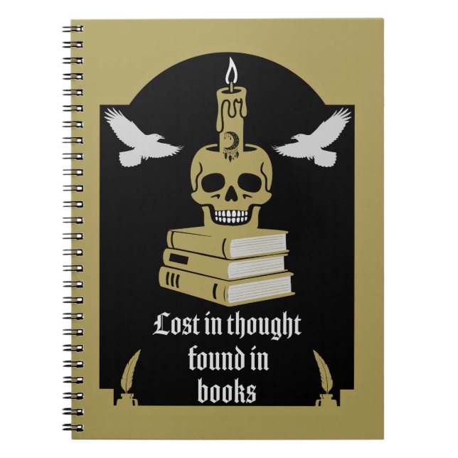 Cuaderno Estética de Academia Oscura (Frente)