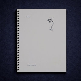 Cuaderno Estética de erudito nocturno moderno/Lámpara de no