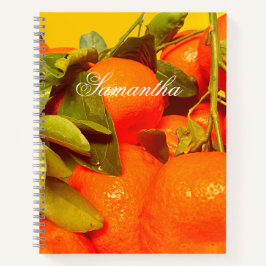 Cuaderno Estética de fruta Naranja suave