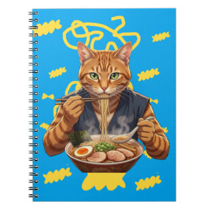 Cuaderno Estética de gato de Ramen Kawaii – Arte Pop Japoné