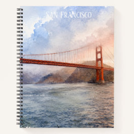 Cuaderno Estética de la Costa Oeste Puente Golden Gate Rega