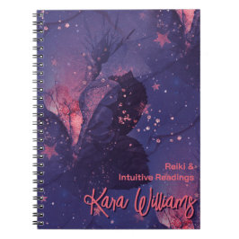 Cuaderno Estética de la fantasía floral Hot Pink & Purple S
