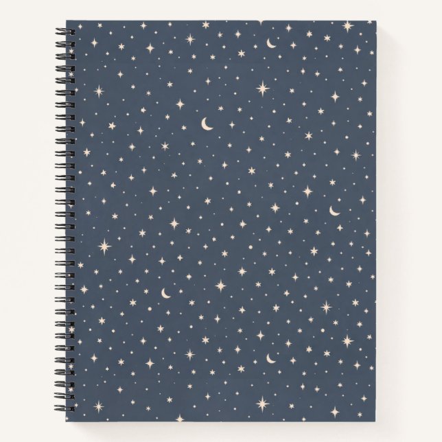 Cuaderno Estética de Patrón de Estrella Suave A (Anverso)